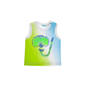 Shark shock baby boy cotton tank top 2