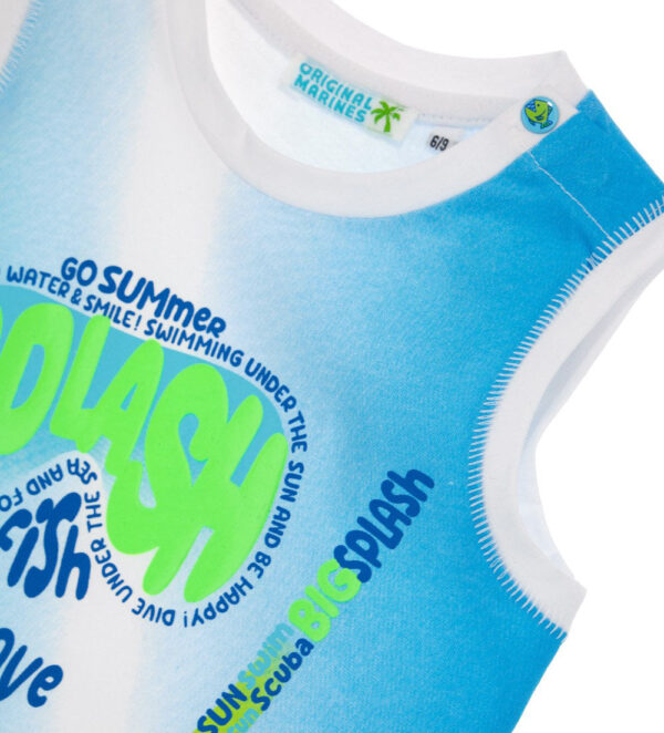 Shark shock baby boy cotton tank top 2 – Image 6