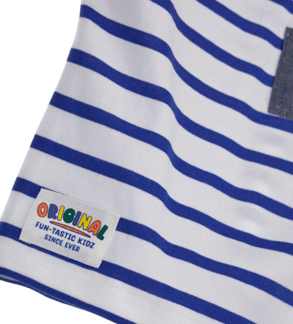 Crazy jungle  baby boy striped tank top – Image 2