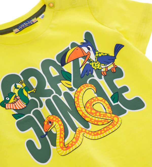 Crazy jungle  baby boy short sleeve t-shirt 28 – Image 7