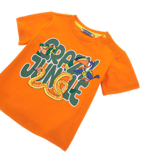 Crazy jungle  baby boy short sleeve t-shirt 28 – Image 4