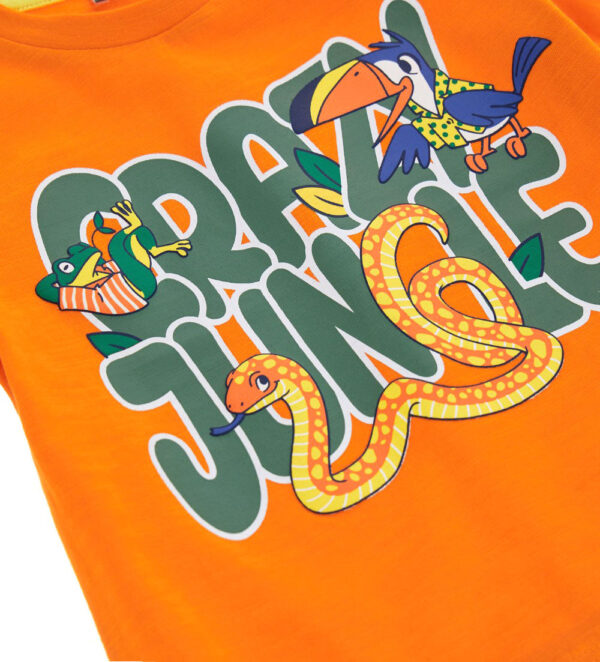 Crazy jungle  baby boy short sleeve t-shirt 28 – Image 3