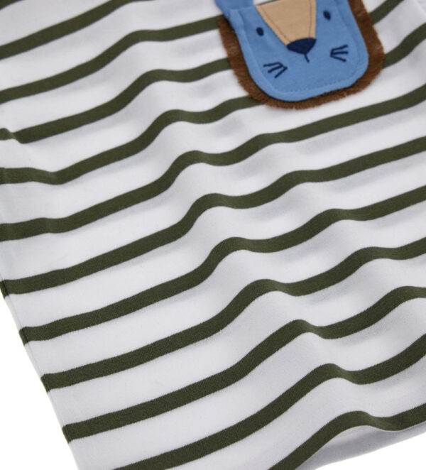 Crazy jungle  baby boy short sleeve t-shirt 39 – Image 2