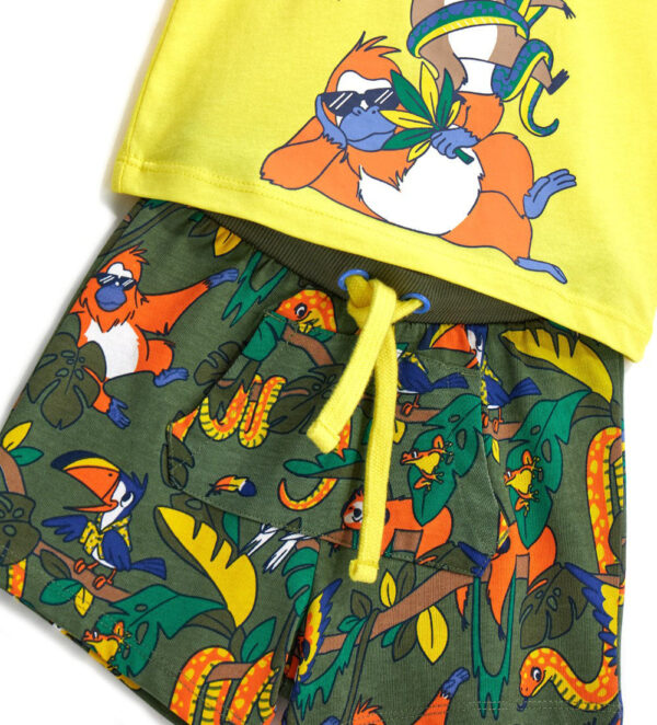Crazy jungle  baby boy 2-piece set in cotton 1 – Image 5