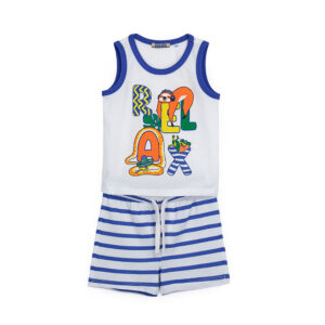 Crazy jungle  baby boy 2-piece set in cotton 3
