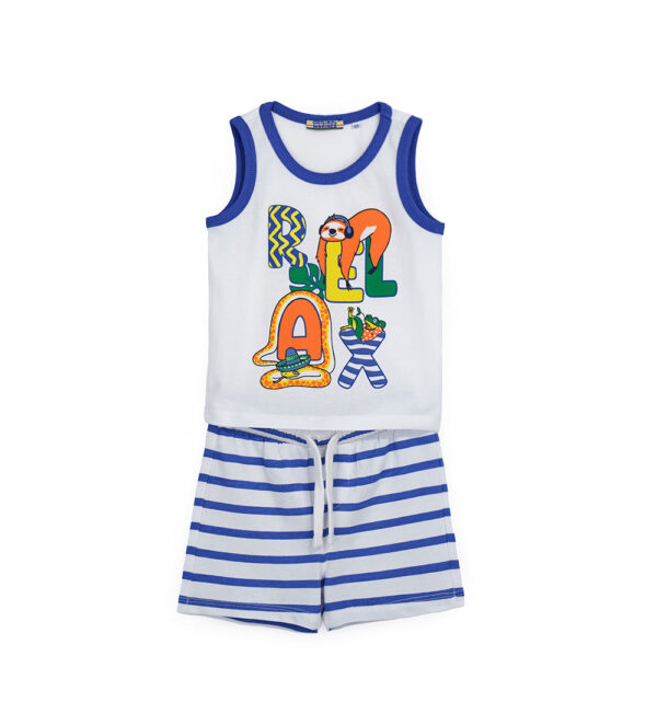 Crazy jungle  baby boy 2-piece set in cotton 3