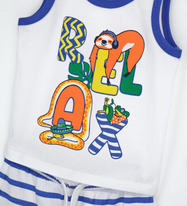 Crazy jungle  baby boy 2-piece set in cotton 3 – Image 3