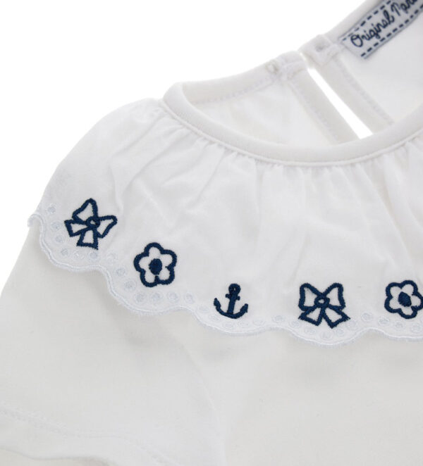 Royal sailor baby girl short sleeve t-shirt 3 – Image 4