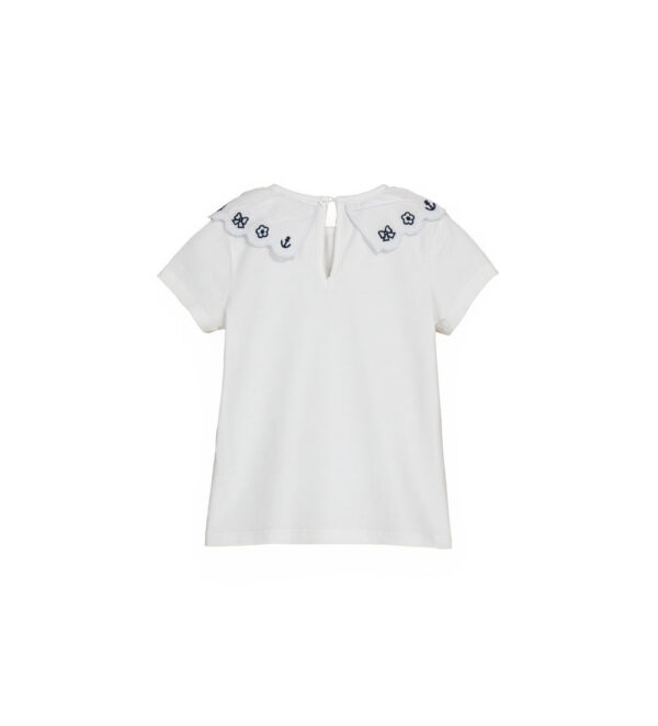 Royal sailor baby girl short sleeve t-shirt 3 – Image 2