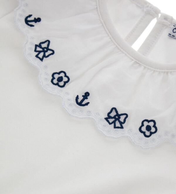 Royal sailor baby girl short sleeve t-shirt 3 – Image 3