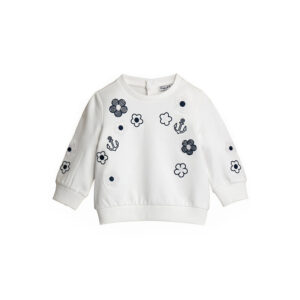 Royal sailor baby girl cotton sweatshirt 3