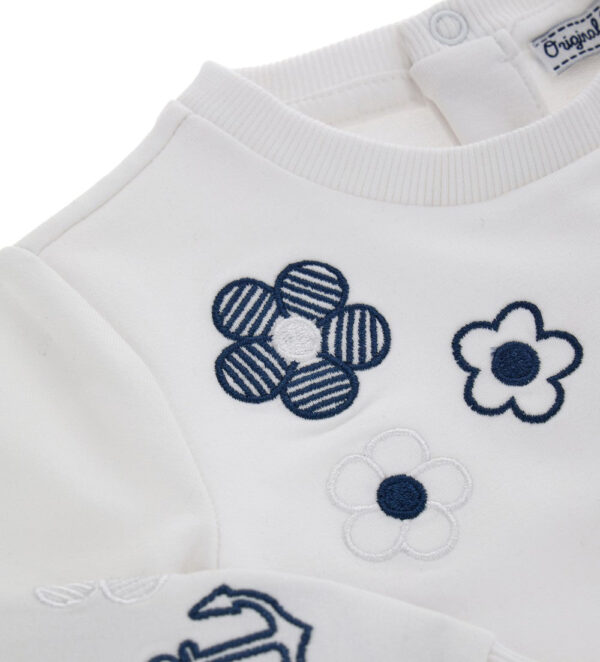 Royal sailor baby girl cotton sweatshirt 3 – Image 5