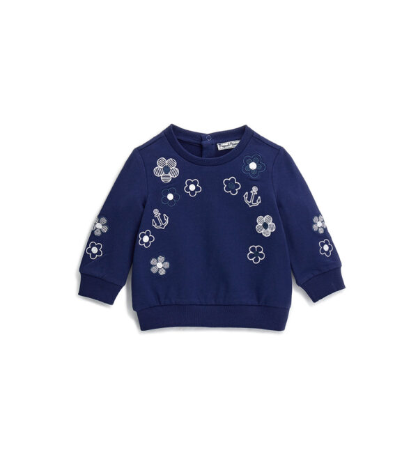 Royal sailor baby girl cotton sweatshirt 3 – Image 6