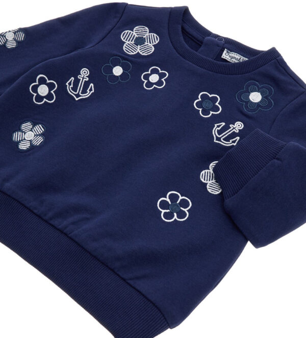 Royal sailor baby girl cotton sweatshirt 3 – Image 10