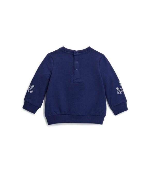 Royal sailor baby girl cotton sweatshirt 3 – Image 7