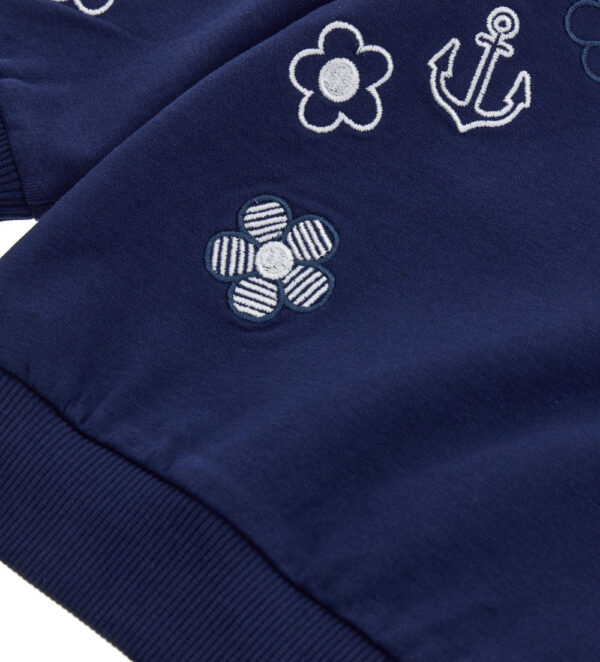 Royal sailor baby girl cotton sweatshirt 3 – Image 8
