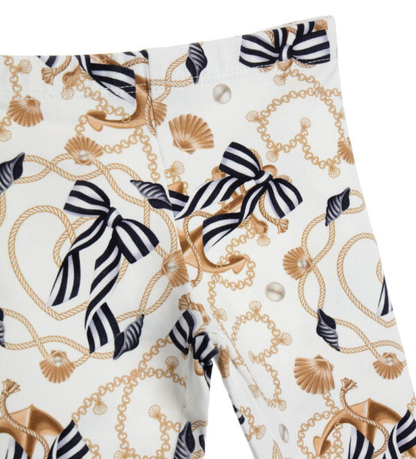 Royal sailor baby girl cotton leggings 6 – Image 4