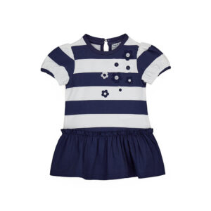Royal sailor baby girl balloon sleeve dress