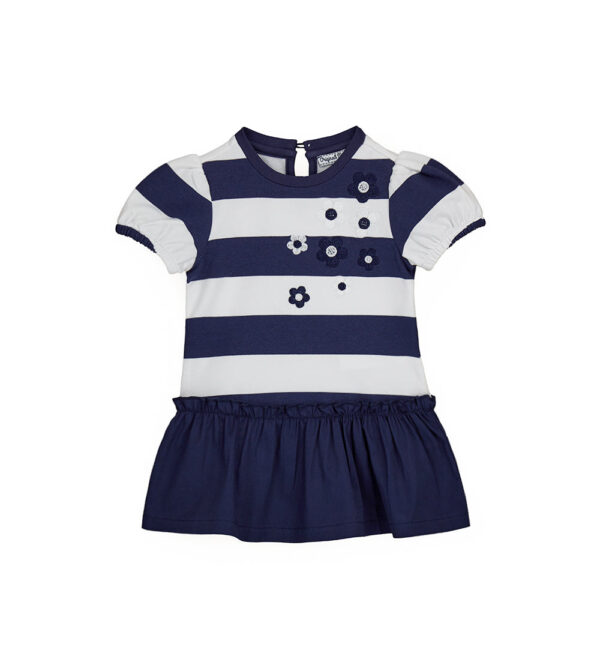 Royal sailor baby girl balloon sleeve dress