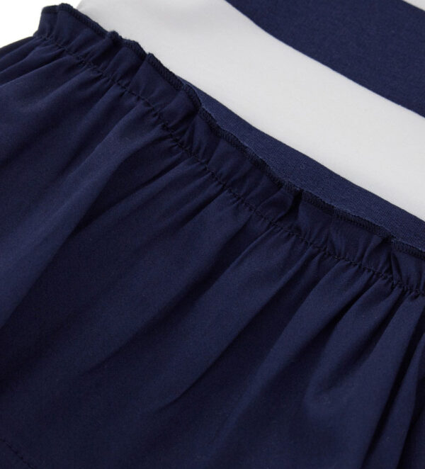 Royal sailor baby girl balloon sleeve dress – Image 3