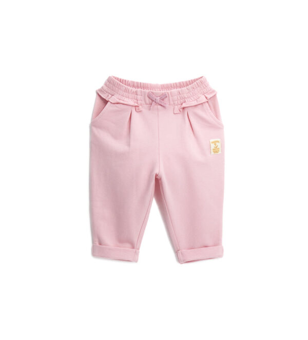 Basico Continuativo Baby girl Trousers With Ruffles