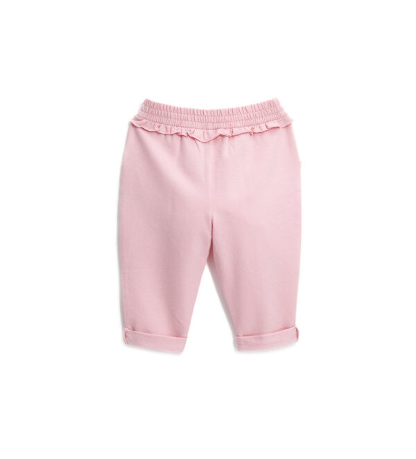 Basico Continuativo Baby girl Trousers With Ruffles – Image 2