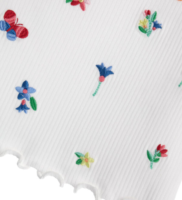 Colorfully baby girl ribbed tank top – Image 2