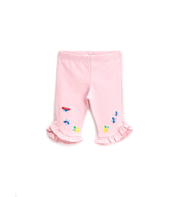 Colorfully baby girl leggings with ruffles – Image 4