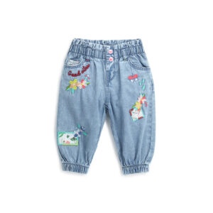 Colorfully baby girl denim jeans