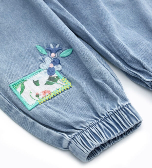 Colorfully baby girl denim jeans – Image 4