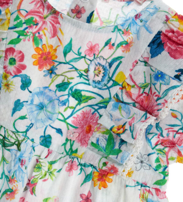 Colorfully baby girl dress with ruffles 2 – Image 5