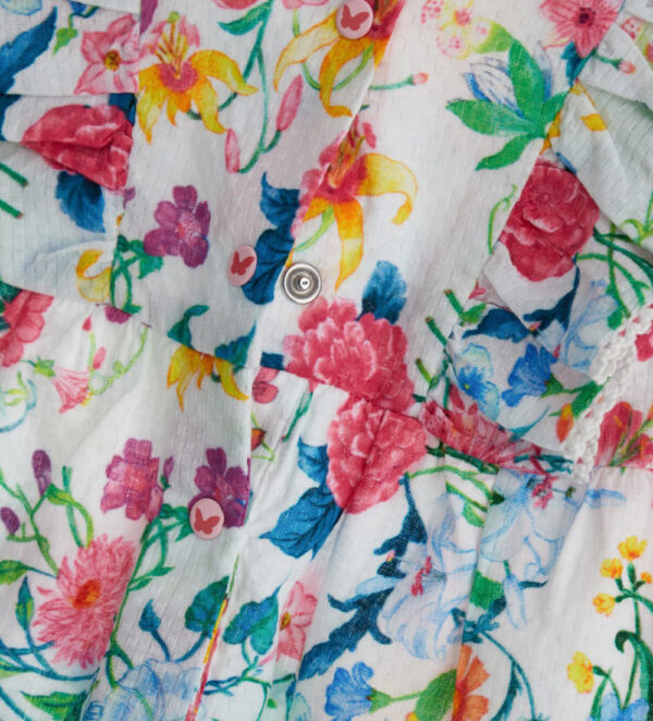 Colorfully baby girl dress with ruffles 2 – Image 3