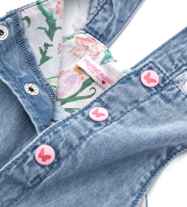 Colorfully baby girl overall shorts 1 – Image 6