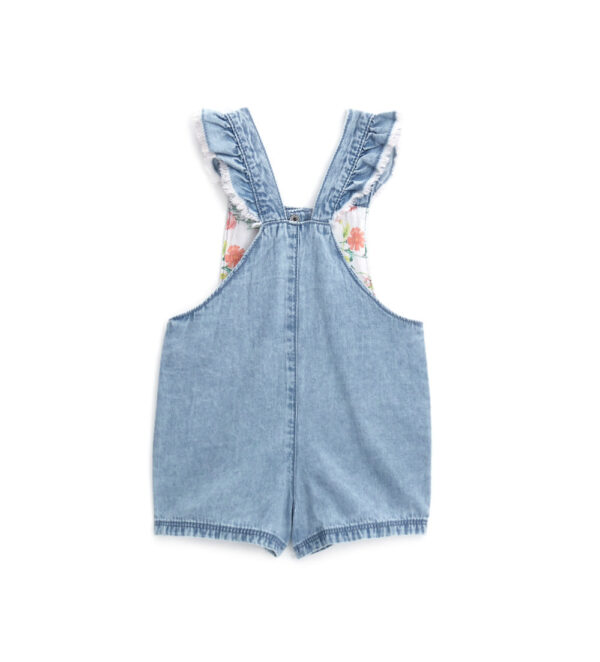 Colorfully baby girl overall shorts 1 – Image 2