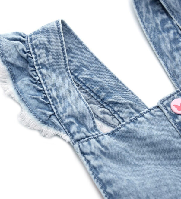 Colorfully baby girl overall shorts 1 – Image 3