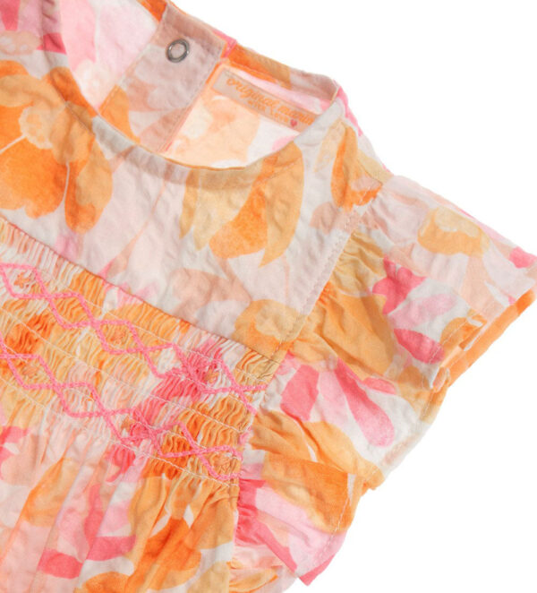Peach Sunrise Baby girl Allover Printed Blouse – Image 4