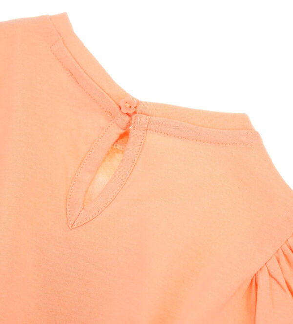 Peach Sunrise Baby girl T-Shirt With Bow – Image 6