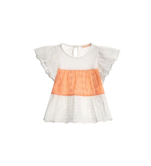Peach Sunrise Baby girl Short Sleeve T-Shirt