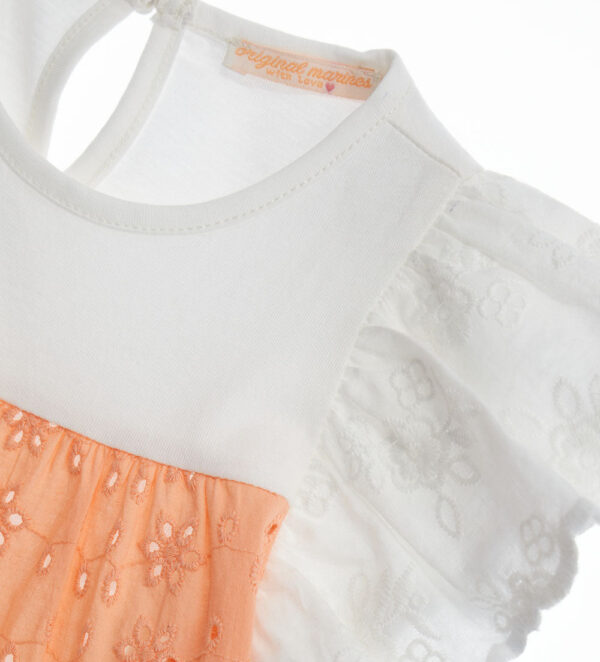 Peach Sunrise Baby girl Short Sleeve T-Shirt – Image 3