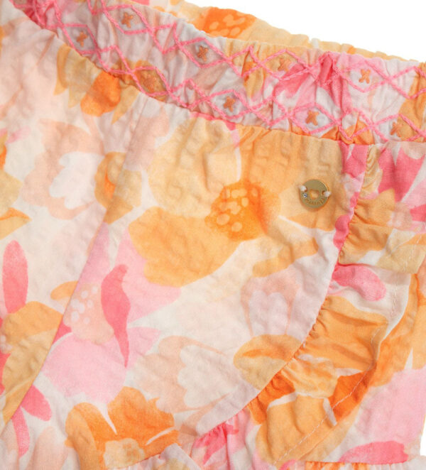 Peach Sunrise Baby girl Cotton Bermuda Shorts – Image 2