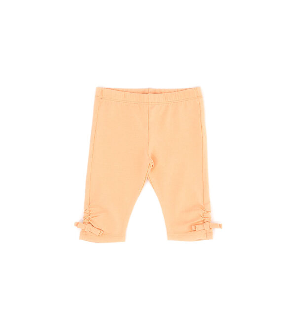 Peach sunrise baby girl cotton leggings 10