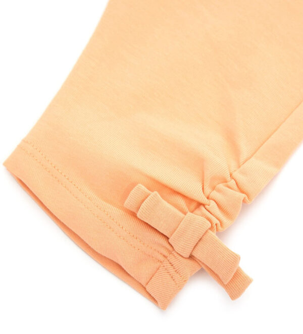 Peach sunrise baby girl cotton leggings 10 – Image 3