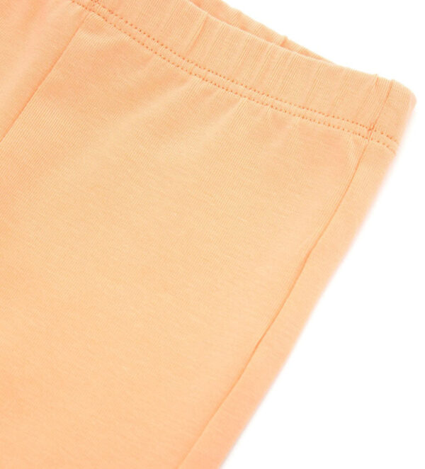 Peach sunrise baby girl cotton leggings 10 – Image 2