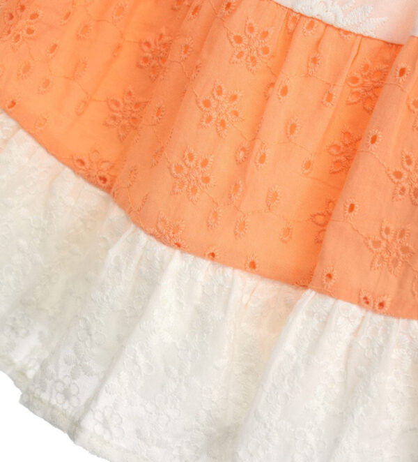Peach Sunrise Baby girl Dress With Inserts – Image 4