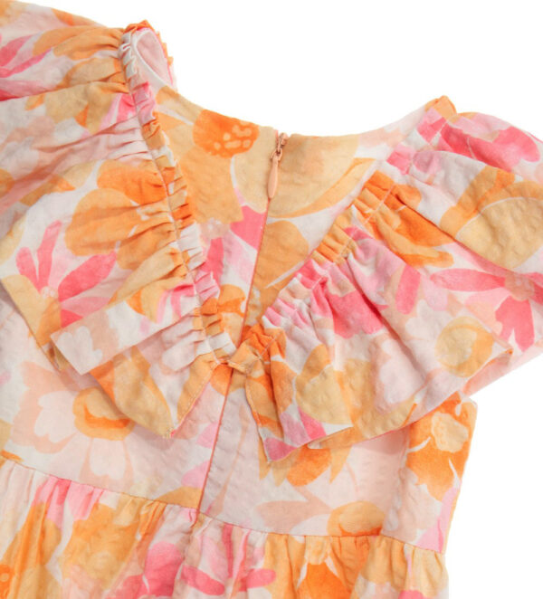 Peach Sunrise Baby girl Cotton Dress – Image 2