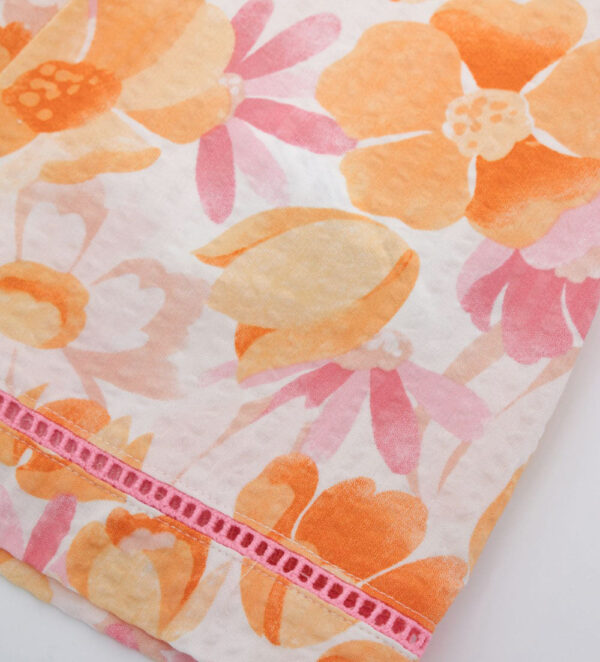 Peach Sunrise Baby girl Cotton Overalls – Image 3