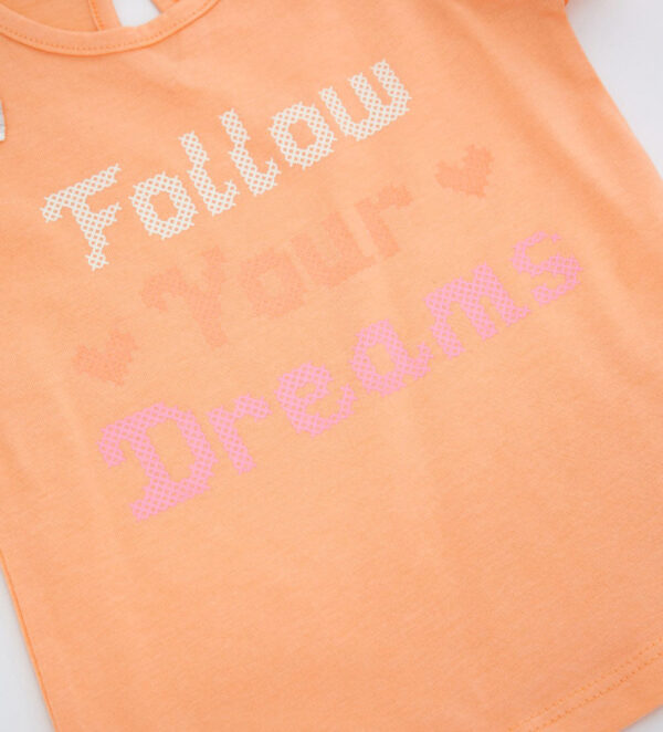Peach sunrise baby girl t-shirt and short set 6 – Image 4