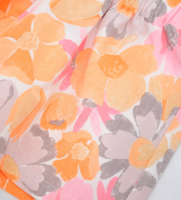 Peach sunrise baby girl t-shirt and short set 6 – Image 3