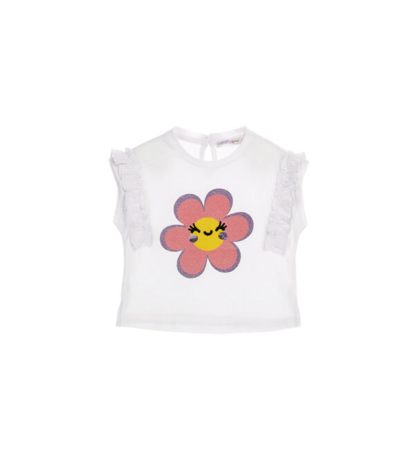Daisy crazy baby girl t-shirt with ruffles 10 – Image 5