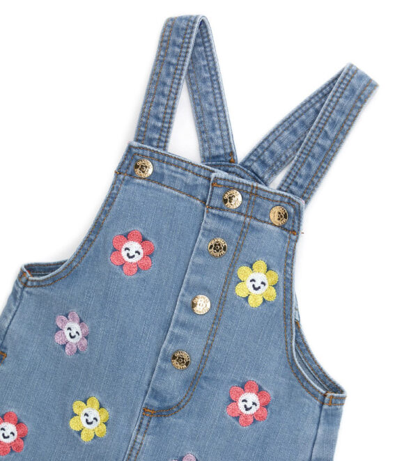 Daisy crazy baby girl overall shorts 2 – Image 4